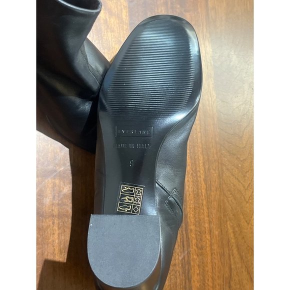 Everlane The Day Ankle Boots in Black Leather Womens Italy Booties - Picture 8 of 16